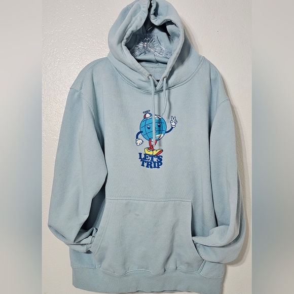 Sturiolo Other - Sturiolo “Let’s Trip” Graphic Hoodie Light Blue Size Large Merch